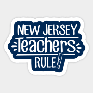 New Jersey Teachers Rule Sticker